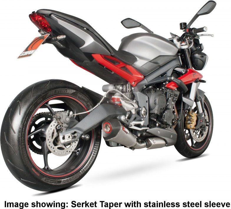 Scorpion Mufflers Serket Taper Slip-on Titanium Sleeve | RTR79TEO