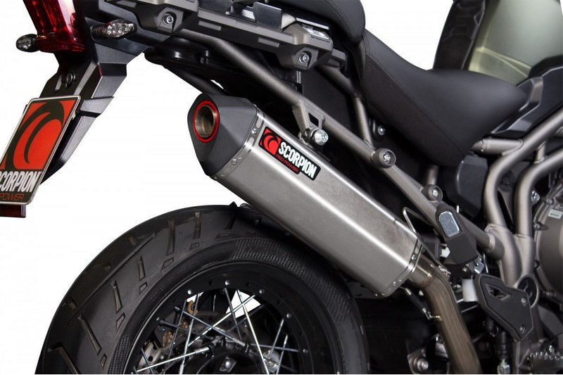 Scorpion Mufflers Serket Parallel Slip-on Brushed Stainless Steel Sleeve | RTR80SEO