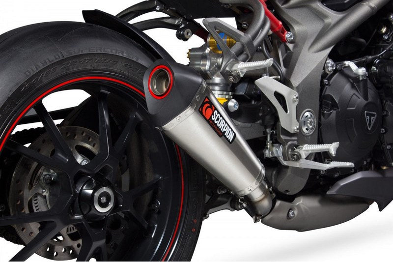 Scorpion Mufflers Serket Taper Slip-on Brushed Stainless Steel Sleeve | RTR84SESEO