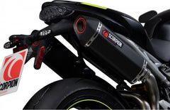 Scorpion Mufflers Serket Parallel Slip-on (Pair) Black Ceramic Coated Sleeve (NON EU HOMOLOGATED) | RTR88BCER