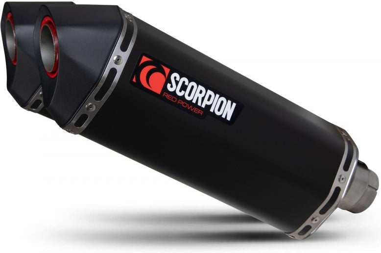 Scorpion Mufflers Serket Parallel Slip-on (Pair) Black Ceramic Coated Sleeve (NON EU HOMOLOGATED) | RTR88BCER