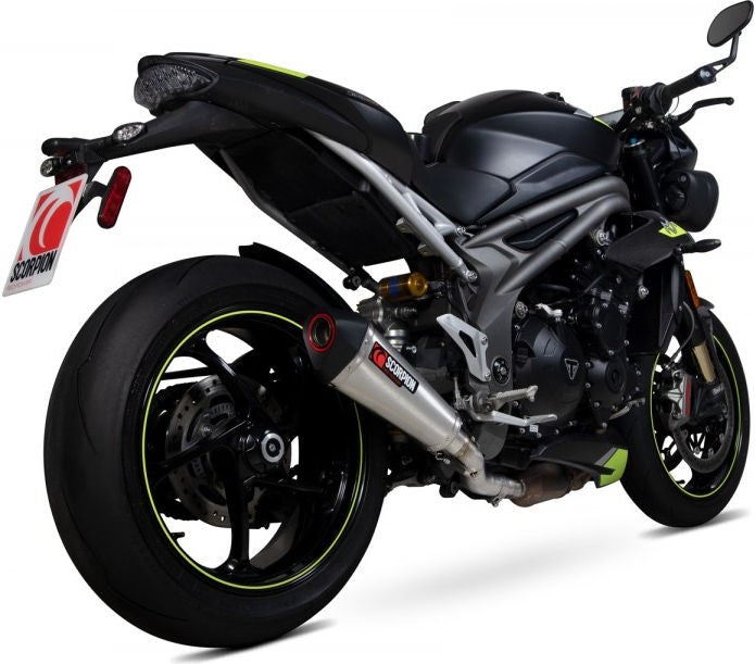 Scorpion Mufflers Serket Taper Slip-on Brushed Stainless Steel Sleeve (NON EU HOMOLOGATED) | RTR88SESEO