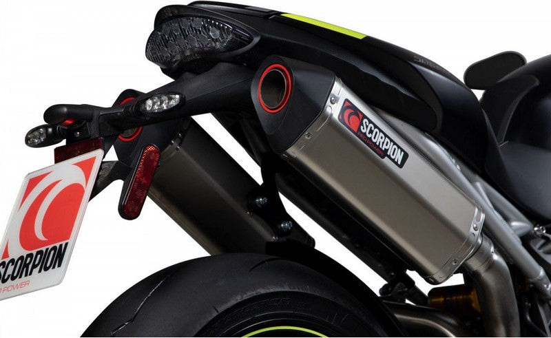 Scorpion Mufflers Serket Parallel Slip-on (Pair) Titanium Sleeve (NON EU HOMOLOGATED) | RTR88TEO