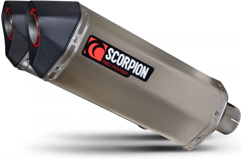 Scorpion Mufflers Serket Parallel Slip-on (Pair) Titanium Sleeve (NON EU HOMOLOGATED) | RTR88TEO