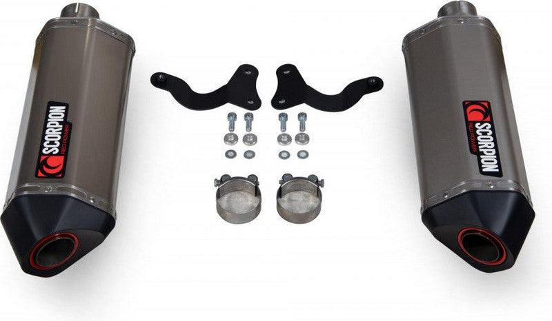 Scorpion Mufflers Serket Parallel Slip-on (Pair) Titanium Sleeve (NON EU HOMOLOGATED) | RTR88TEO