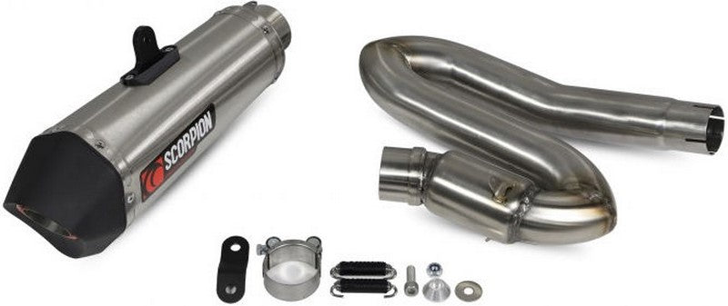 Scorpion Mufflers Serket Taper Slip-on Brushed Stainless Steel Sleeve | RTR89SEO