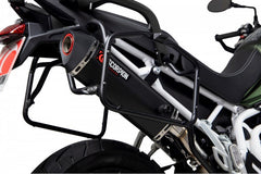 Scorpion Mufflers Serket Parallel Slip-on Black Ceramic Coated Sleeve. Fits with panniers (NON EU HOMOLOGATED) | RTR90BCER