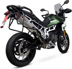 Scorpion Mufflers Serket Parallel Slip-on Brushed Stainless Steel Sleeve. Fits with panniers | RTR90SEO