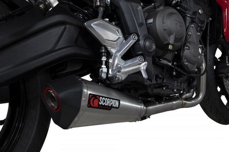 Scorpion Mufflers Serket Taper Full System Brushed Stainless Steel Sleeve (NON EU HOMOLOGATED) | RTR91SYSSEO