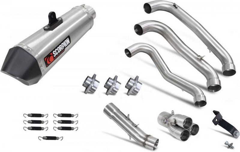 Scorpion Mufflers Serket Taper Full System Brushed Stainless Steel Sleeve (NON EU HOMOLOGATED) | RTR91SYSSEO