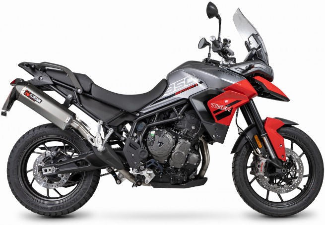 Scorpion Mufflers Serket Parallel Slip-on Titanium Sleeve. Fits with panniers | RTR92TEO