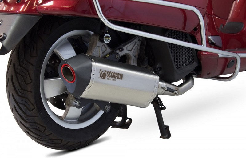 Scorpion Mufflers Serket Parallel Full System Brushed Stainless Steel Sleeve | RVE213SYSSEO