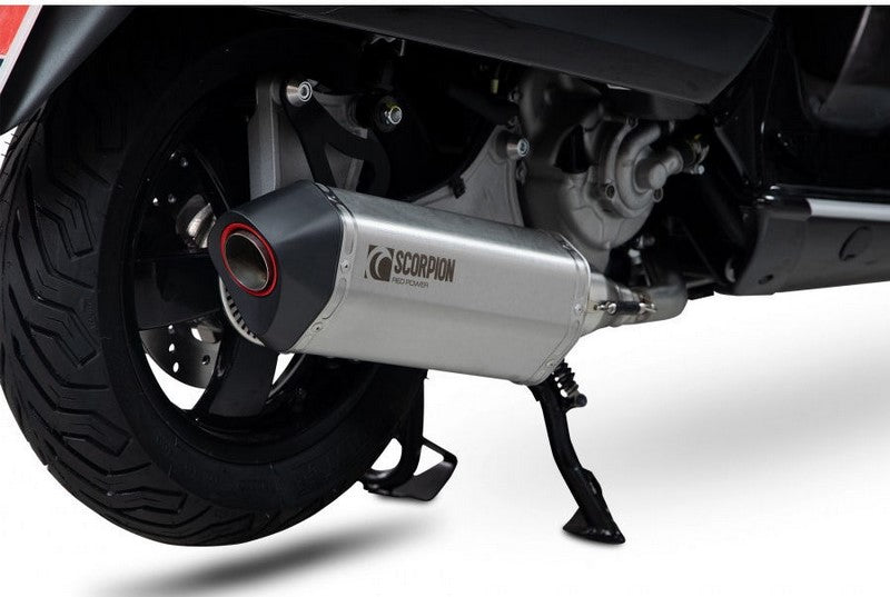 Scorpion Mufflers Serket Parallel Slip-on Brushed Stainless Steel Sleeve | RVE217SEO
