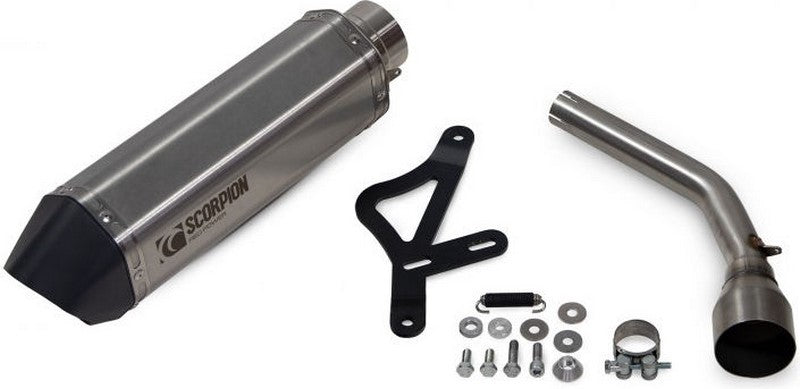 Scorpion Mufflers Serket Parallel Slip-on Brushed Stainless Steel Sleeve | RVE217SEO