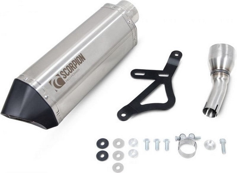 Scorpion Mufflers Serket Parallel Slip-on Brushed Stainless Steel Sleeve | RVE218SEO