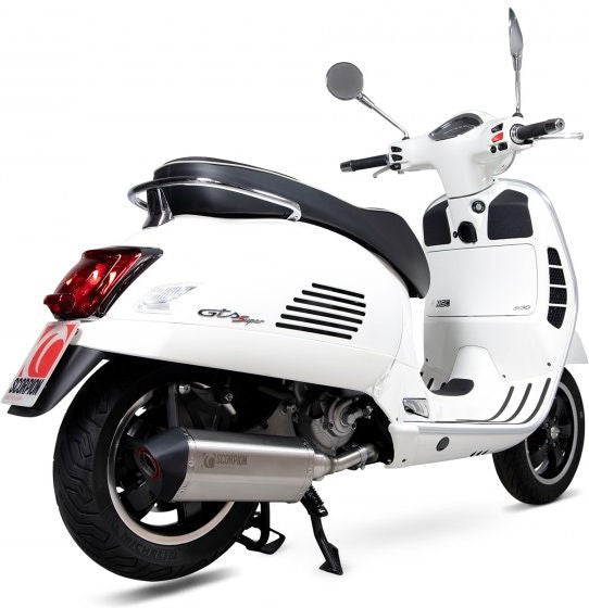 Scorpion Mufflers Serket Parallel Slip-on Brushed Stainless Steel Sleeve | RVE218SEO