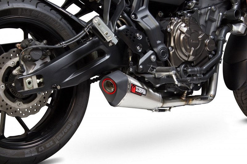 Scorpion Mufflers Serket Taper Full System Brushed Stainless Steel Sleeve | RYA108SYSSEO