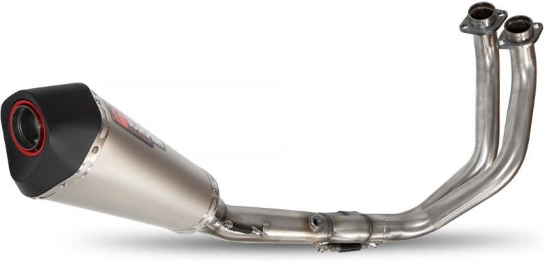 Scorpion Mufflers Serket Taper De-Cat Race Full System Titanium Sleeve (NON EU HOMOLOGATED) | RYA112SYSTEO