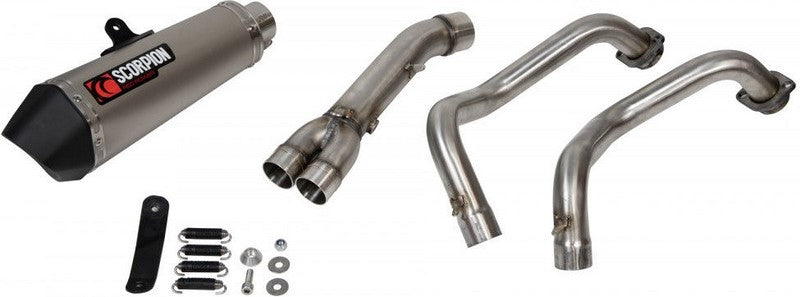 Scorpion Mufflers Serket Taper De-Cat Race Full System Titanium Sleeve (NON EU HOMOLOGATED) | RYA112SYSTEO