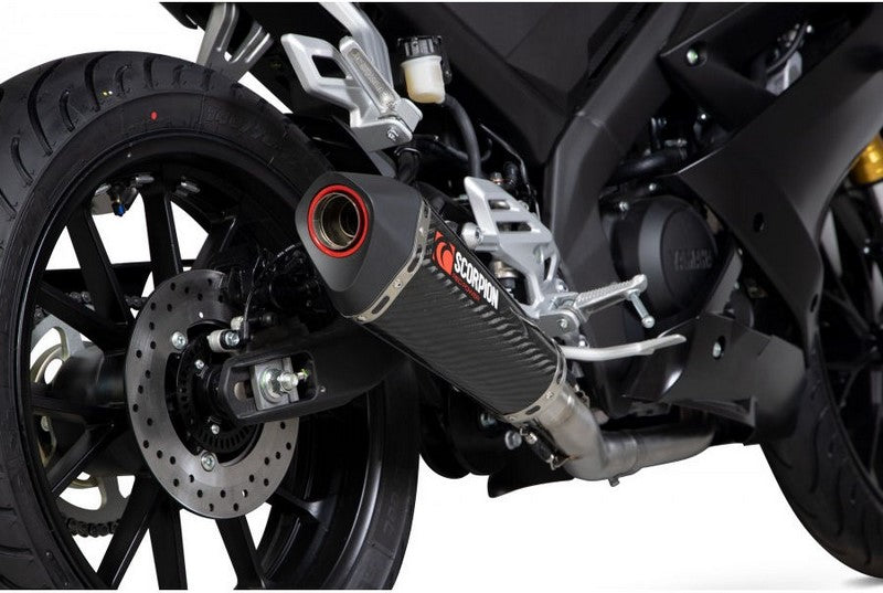 Scorpion Mufflers Serket Taper Full System Carbon Fibre Sleeve | RYA113SYSCEO