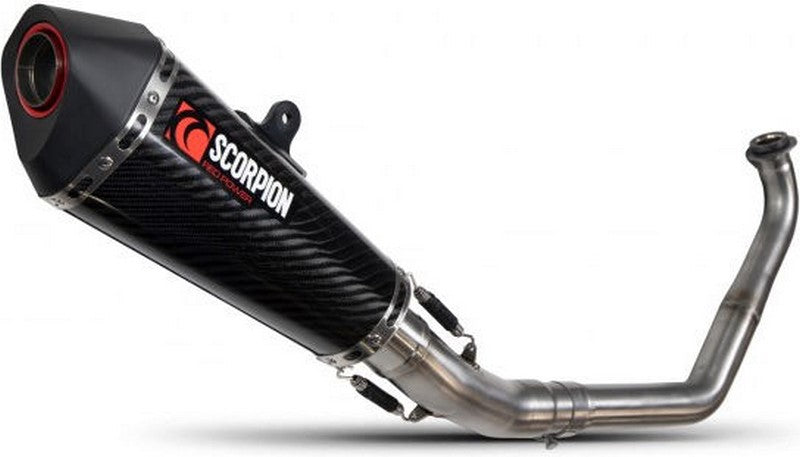 Scorpion Mufflers Serket Taper Full System Carbon Fibre Sleeve | RYA113SYSCEO