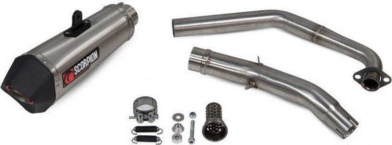 Scorpion Mufflers Serket Taper Full System Brushed Stainless Steel Sleeve | RYA113SYSSEO