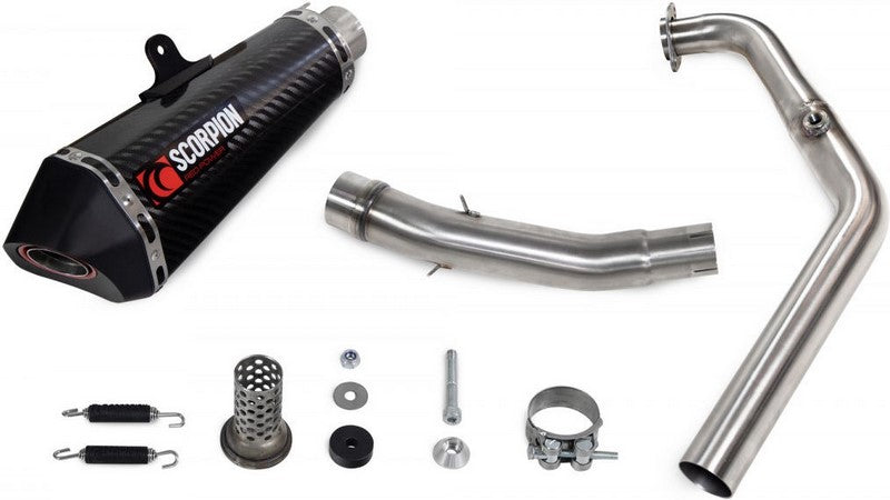 Scorpion Mufflers Serket Taper Full System Carbon Fibre Sleeve (NON EU HOMOLOGATED) | RYA115SYSCEO