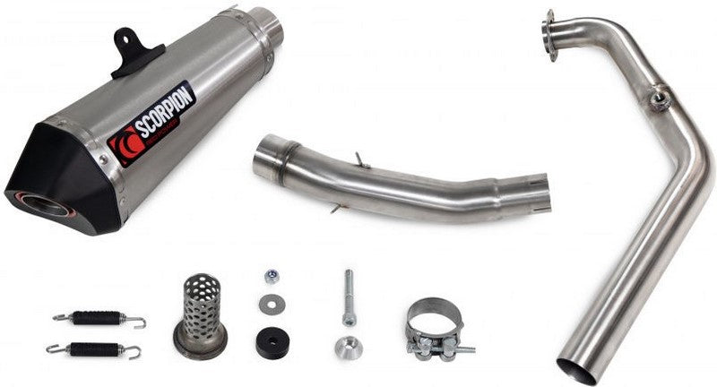 Scorpion Mufflers Serket Taper Full System Brushed Stainless Steel Sleeve | RYA115SYSSEO