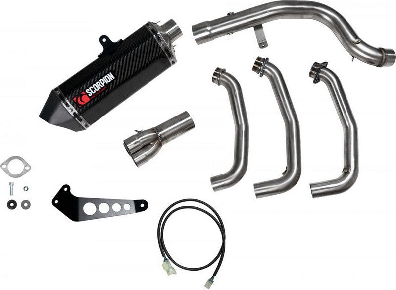 Scorpion Mufflers Serket Full System Carbon Fibre Sleeve (NON EU HOMOLOGATED) | RYA116SYSCEO