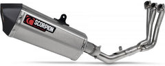 Scorpion Mufflers Serket Full System Brushed Stainless Steel Sleeve (NON EU HOMOLOGATED) | RYA116SYSSEO