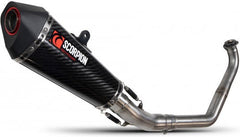 Scorpion Mufflers Serket Taper Full System Carbon Fibre Sleeve | RYA119SYSCEO
