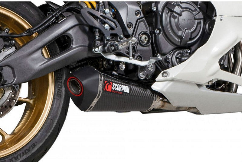 Scorpion Mufflers Serket Taper Full System Carbon Fibre Sleeve | RYA120SYSCEO
