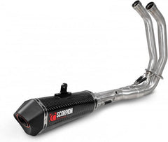 Scorpion Mufflers Serket Taper Full System Carbon Fibre Sleeve | RYA120SYSCEO