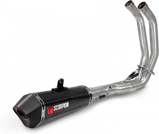 Scorpion Mufflers Serket Taper Full System Carbon Fibre Sleeve | RYA121SYSCEO