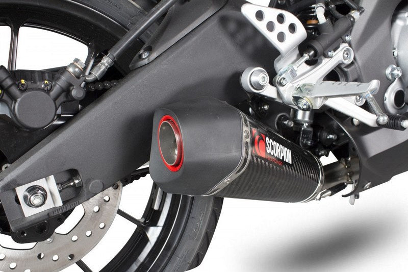 Scorpion Mufflers Serket Taper Full System Carbon Fibre Sleeve | RYA95SYSCEO