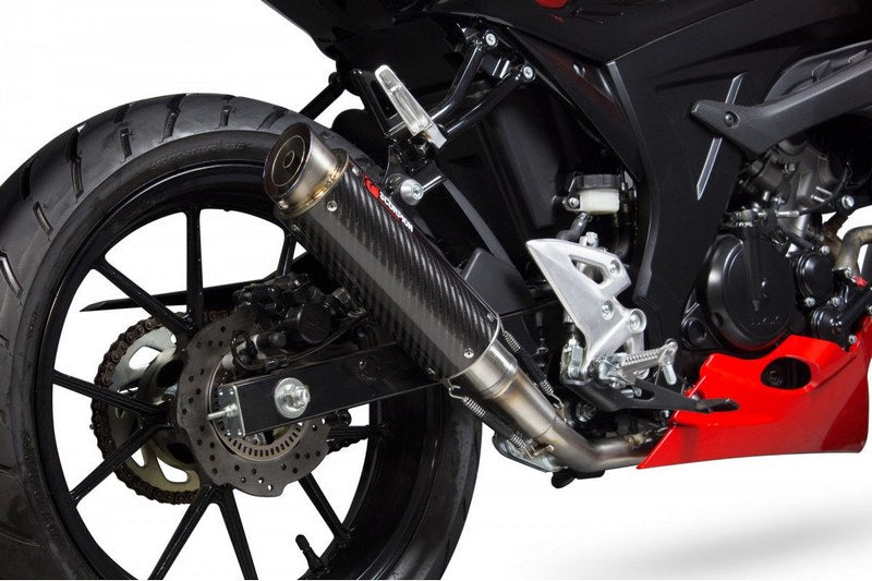 Scorpion Mufflers RP1-GP Full System Carbon Fibre Sleeve | SI1013CEM