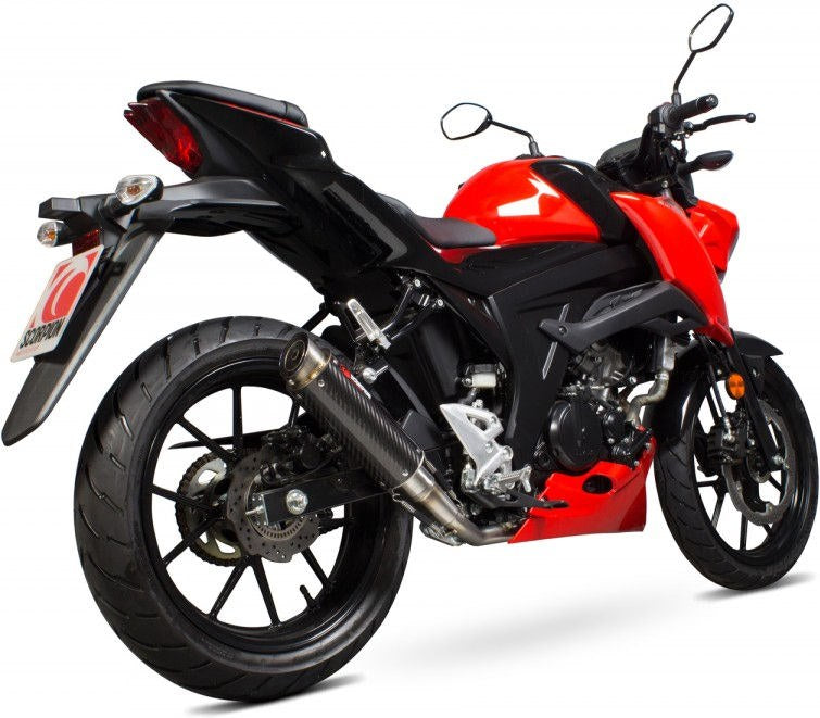Scorpion Mufflers RP1-GP Full System Carbon Fibre Sleeve | SI1013CEM