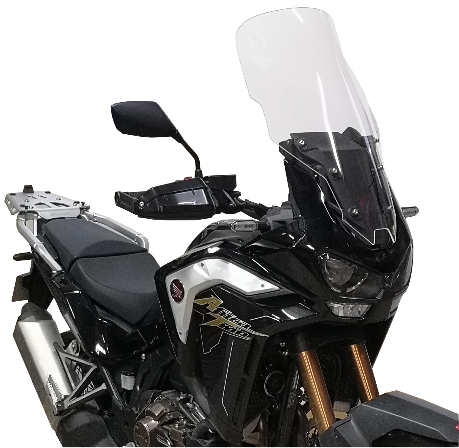Secdem Super Screen (Width: 39cm) H: + 8cm HONDA 1100 AFRICA TWIN CRF 1100 L Adventure Sports, Thickness 4 mm, Height 58 cm | BH194SPFC