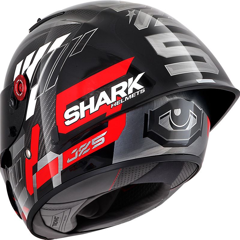 Shark Full Face Helmet Race-R Pro GP 06 Replica Zarco Winter Test Carbon Chrom Red | HE0480EDUR