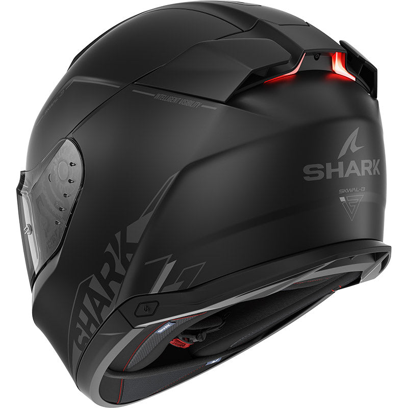 Shark Full Face Helmet Skwal I3 Blank SP Mat Black Anthracite Black | HE0811EKAK