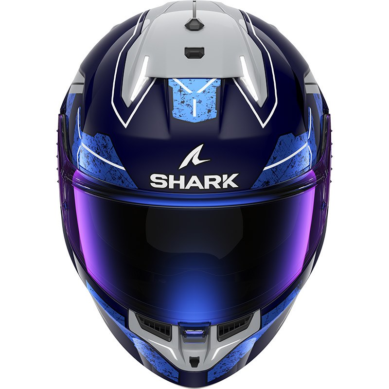 Shark Full Face Helmet Skwal I3 Rhad Blue Chrom Silver | HE0820EBUS