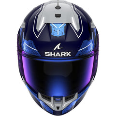 Shark Full Face Helmet Skwal I3 Rhad Blue Chrom Silver | HE0820EBUS
