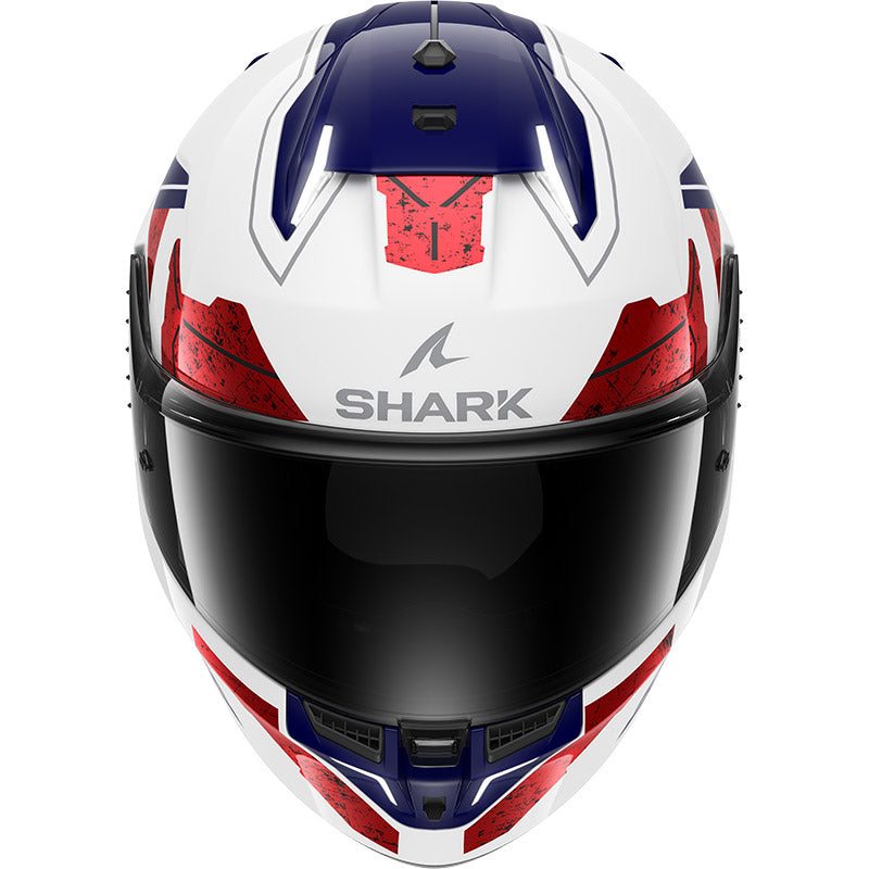 Shark Full Face Helmet Skwal I3 Rhad White Chrom Red | HE0820EWUR