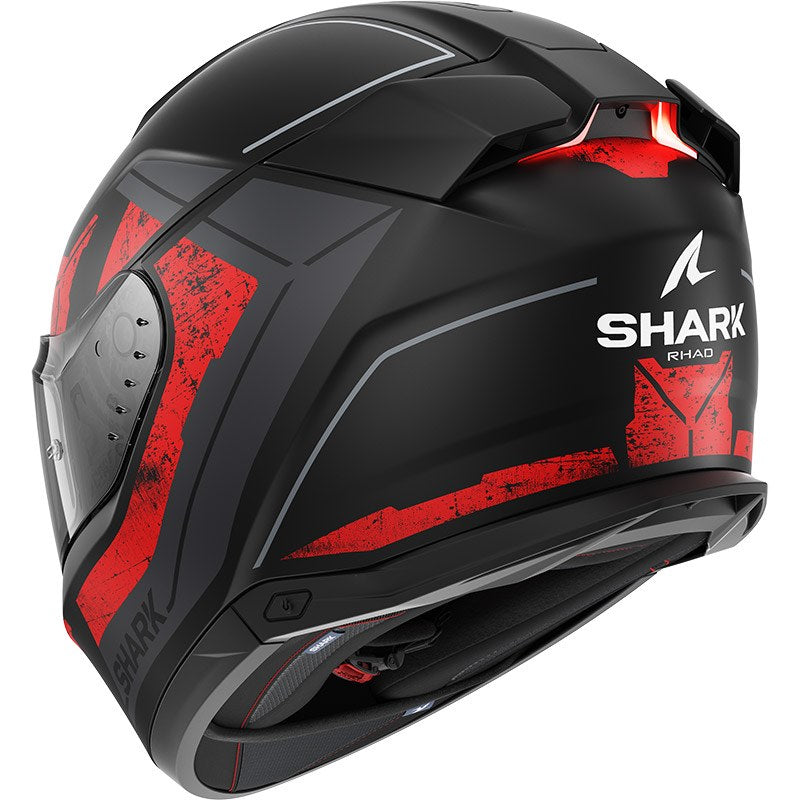 Shark Full Face Helmet Skwal I3 Rhad Mat Black Chrom Red | HE0821EKUR