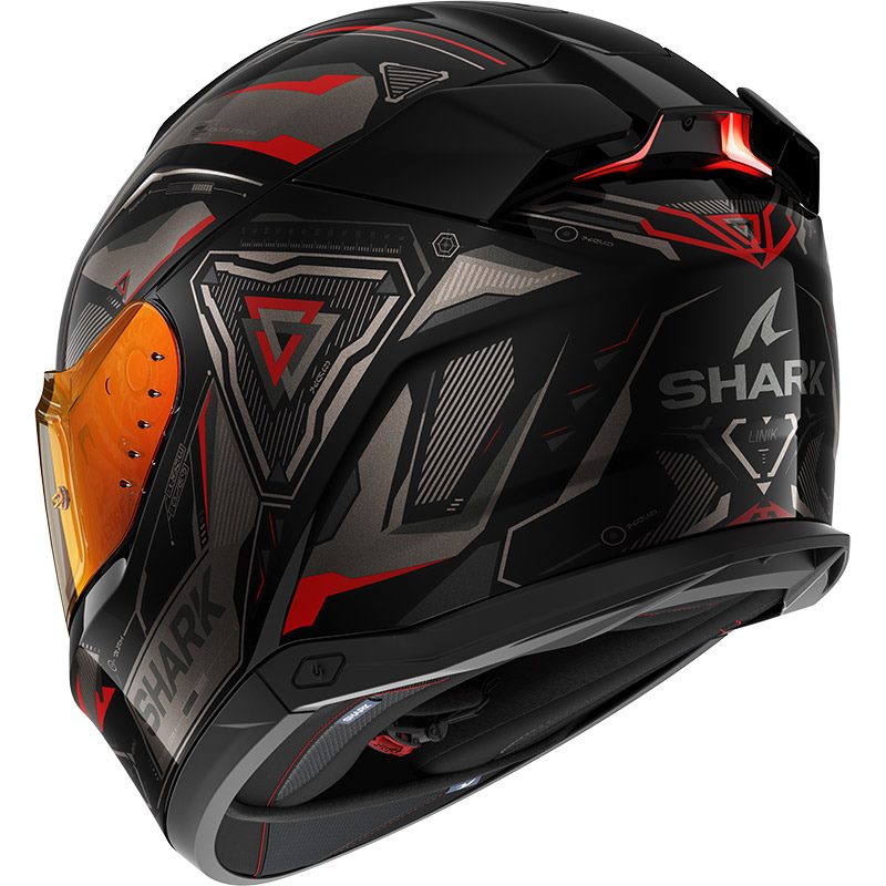 Shark Full Face Helmet Skwal I3 Linik Black Anthracite Red | HE0822EKAR