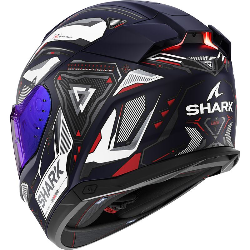 Shark Full Face Helmet Skwal I3 Linik Mat Blue White Red | HE0823EBWR