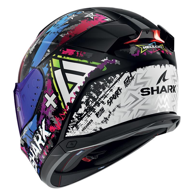 Shark Full Face Helmet Skwal I3 Hellcat Black Chrom Blue | HE0828EKUB