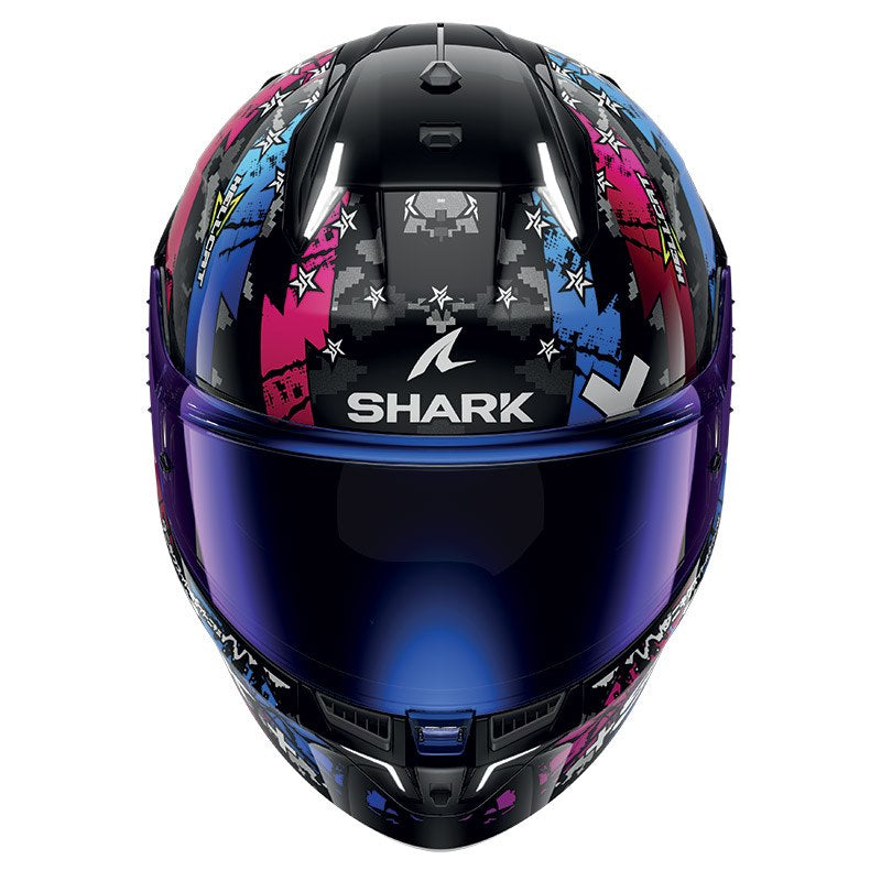 Shark Full Face Helmet Skwal I3 Hellcat Black Chrom Blue | HE0828EKUB