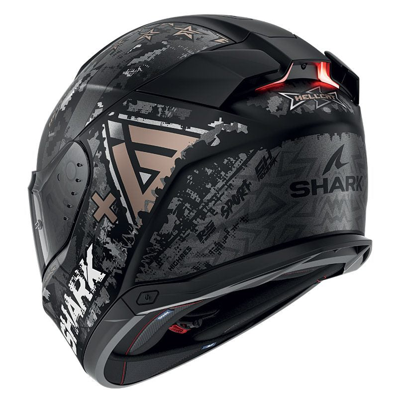Shark Full Face Helmet Skwal I3 Hellcat Mat Black Chrom Anthracite | HE0829EKUA
