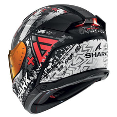 Shark Full Face Helmet Skwal I3 Hellcat Mat Black Chrom Red | HE0829EKUR